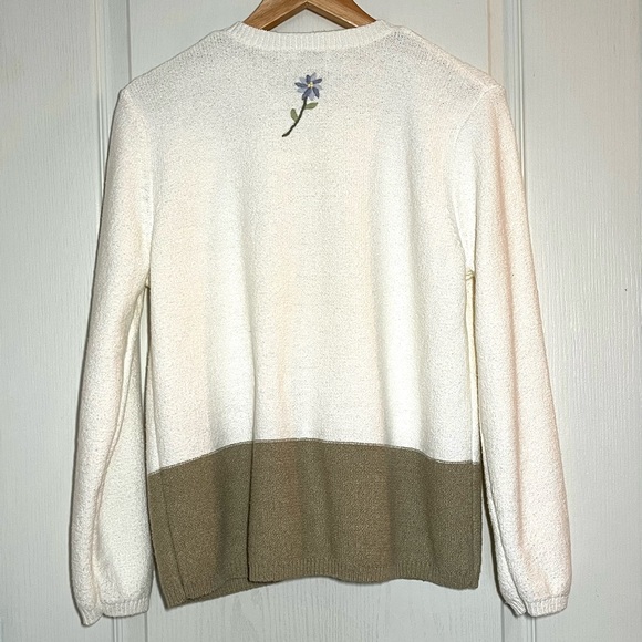 VTG Northern Reflections Hand Embroidered Cardigan Grannycore Cottagecore 90’s - Picture 4 of 13